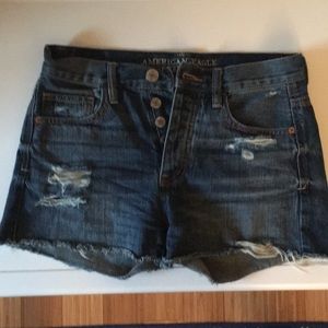 American Eagle high rise boyfriend shorts